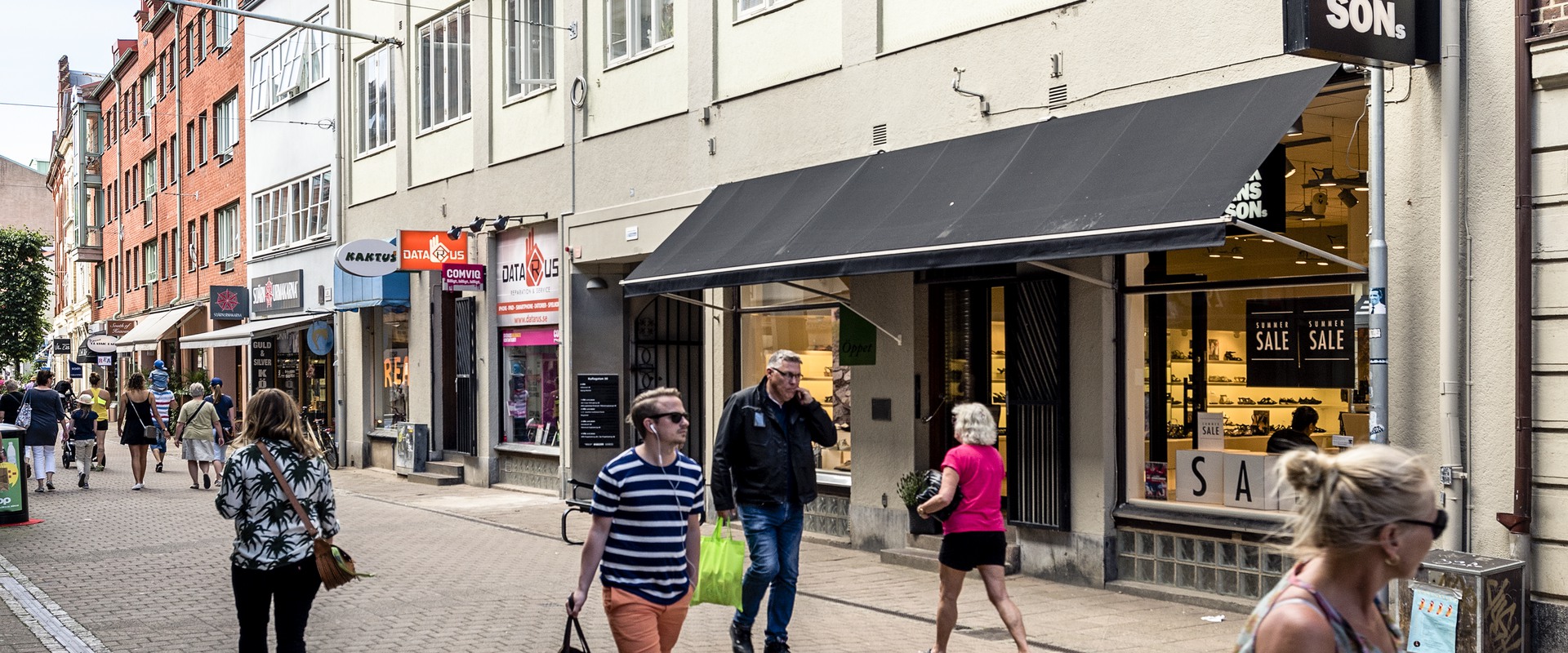 Butik med toppenläge på Kullagatan