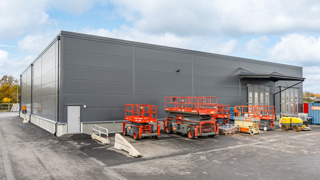 Bild på baksidan av Rentas nya fastighet