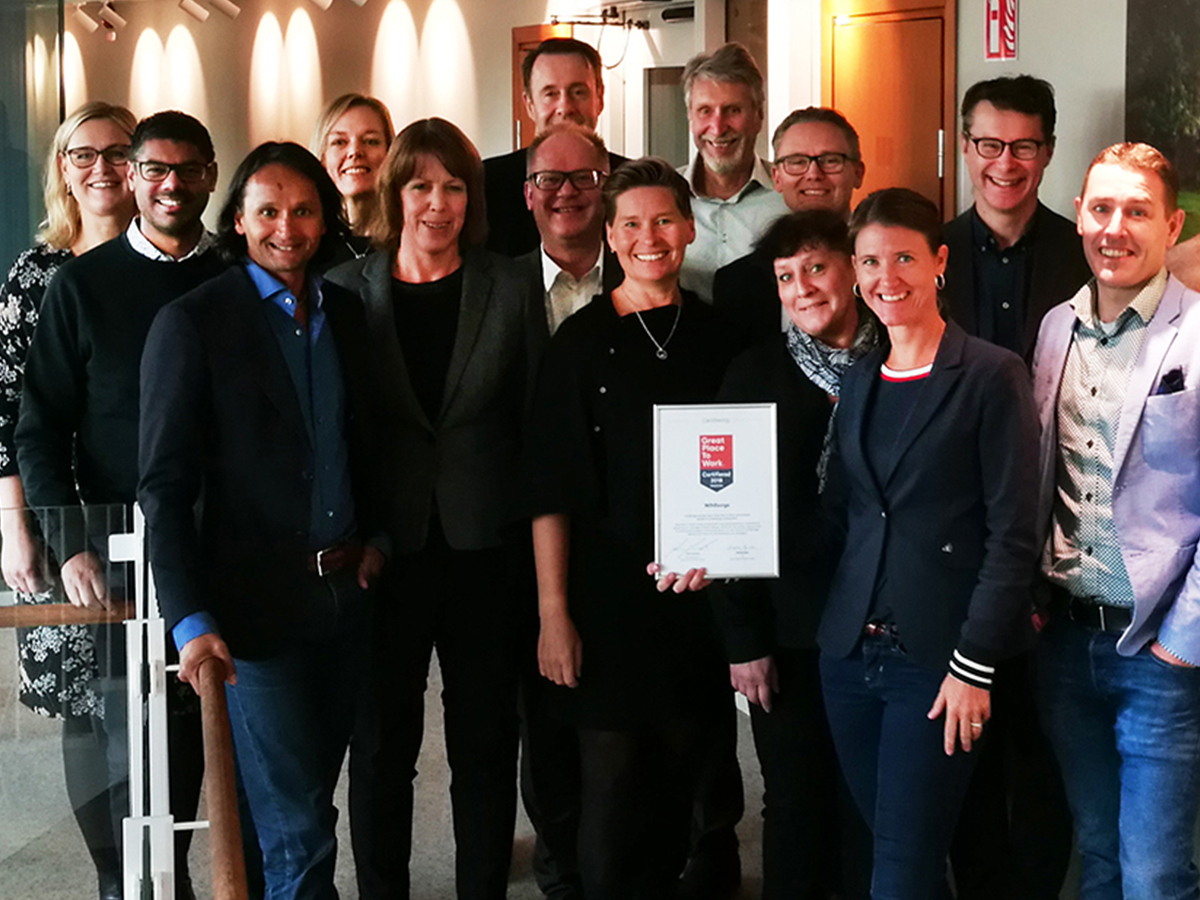 För tredje året i rad är Wihlborgs certifierat som ett Great Place to Work