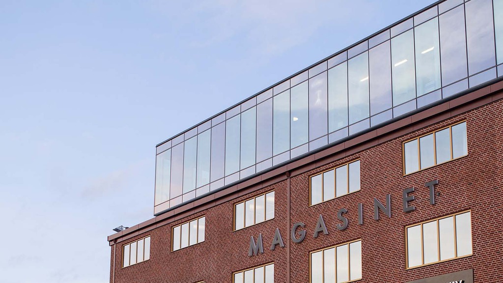 Ikonfastigheten Magasinet är belägen i Nyhamnden i Malmö 