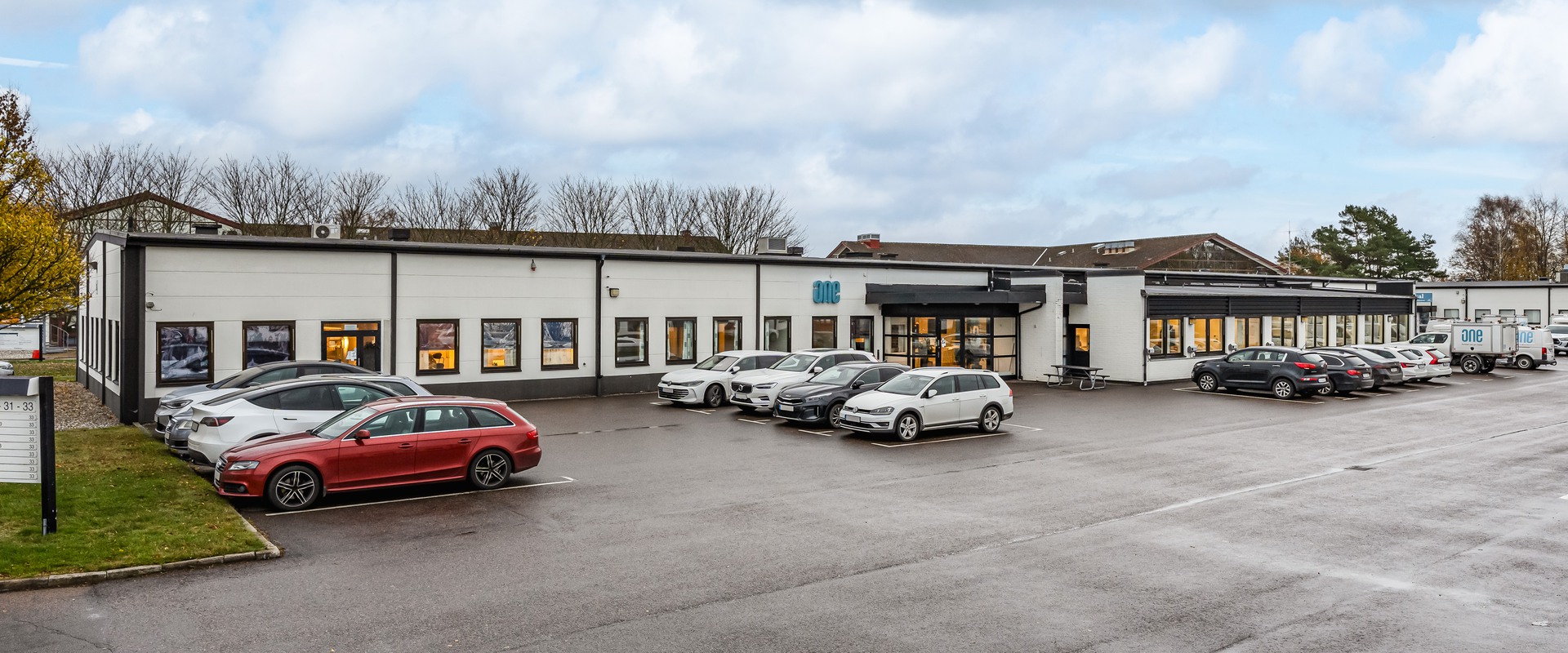 Kontor med lager på Berga