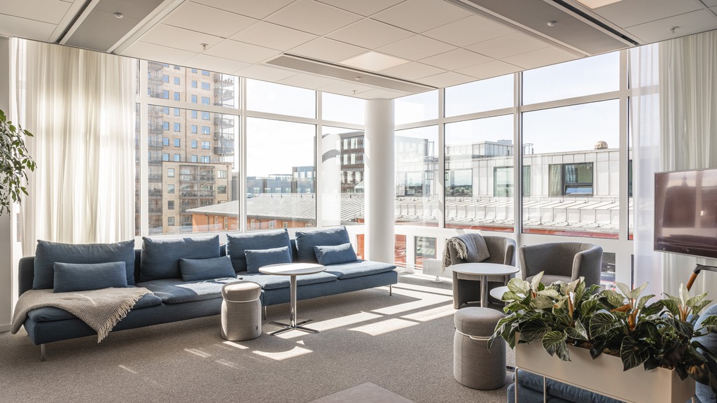 Modernt kontor i Slagthuset med fantastisk utsikt