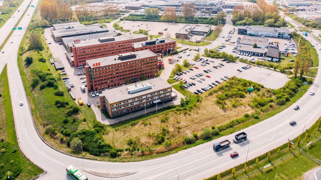 Flygbild på Boplatsen