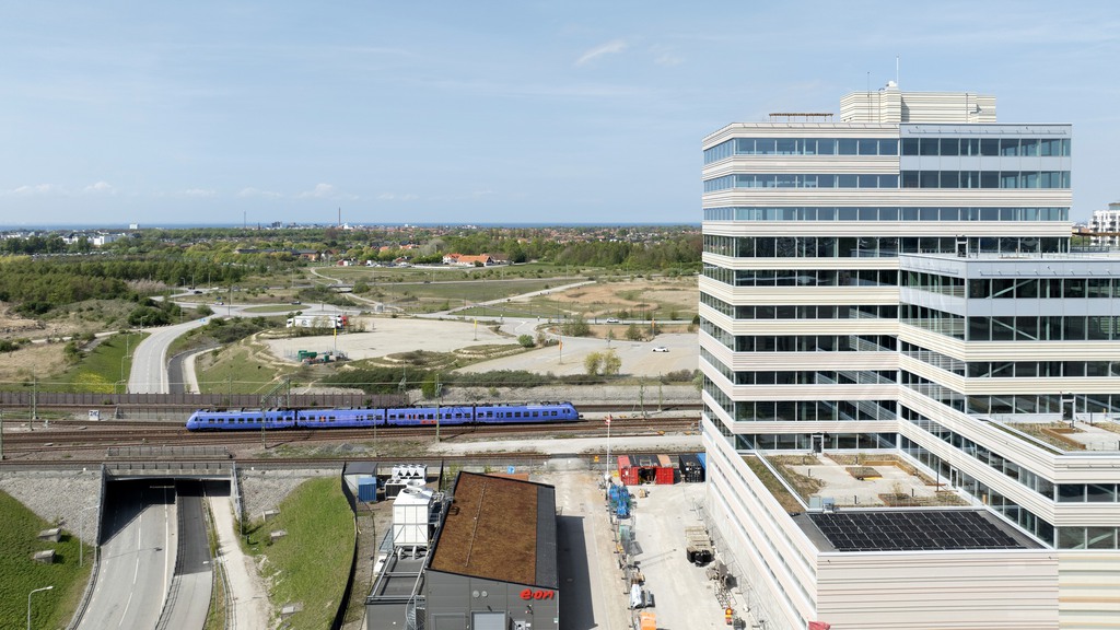 Visualiseringen av restaurangen i kontrosfastigheten Vista 