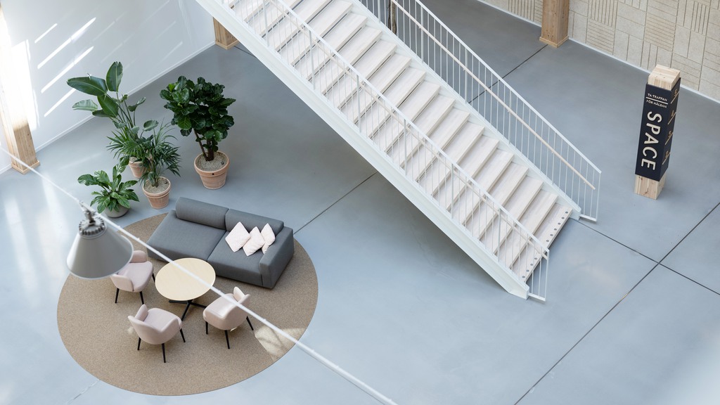 Interiören i Space, trappa & entré.