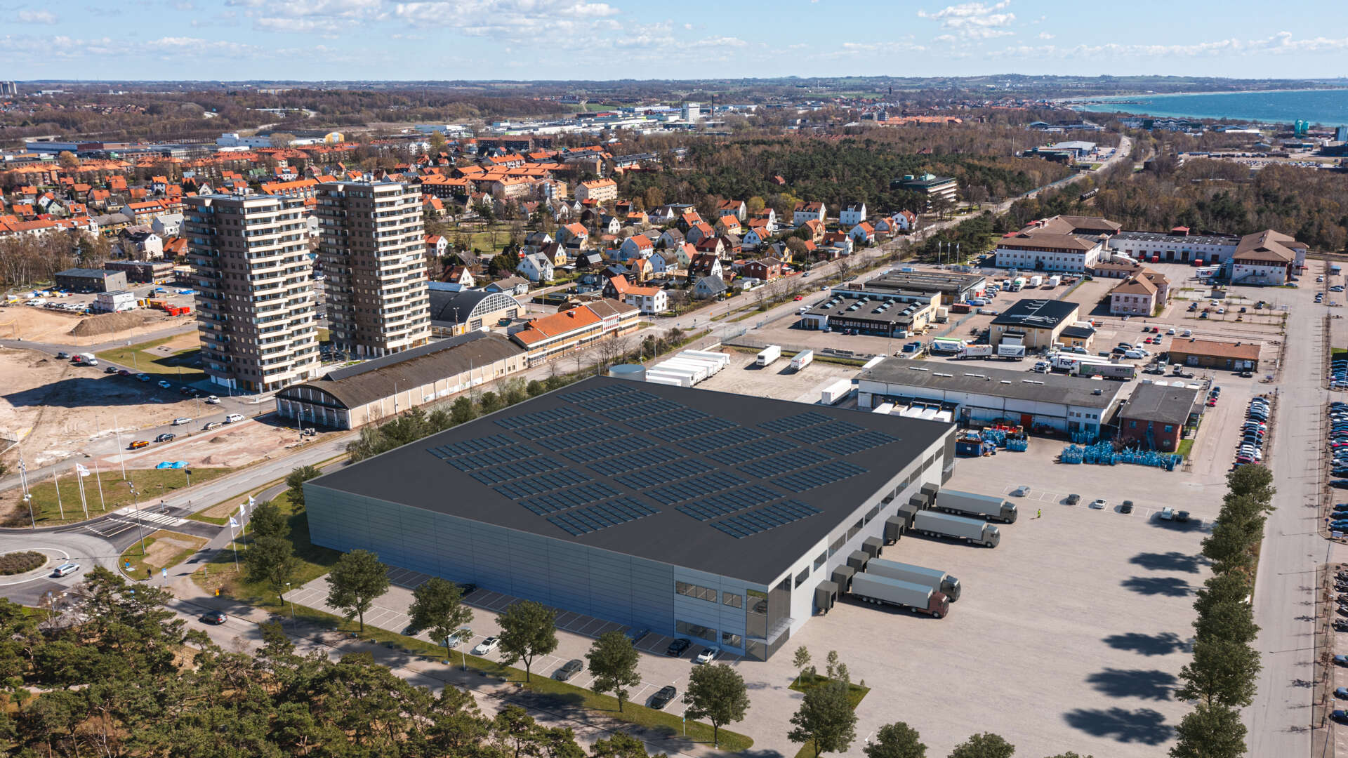 Wihlborgs är en stark aktör och den största kommersiella fastighetsägaren i Helsingborg.