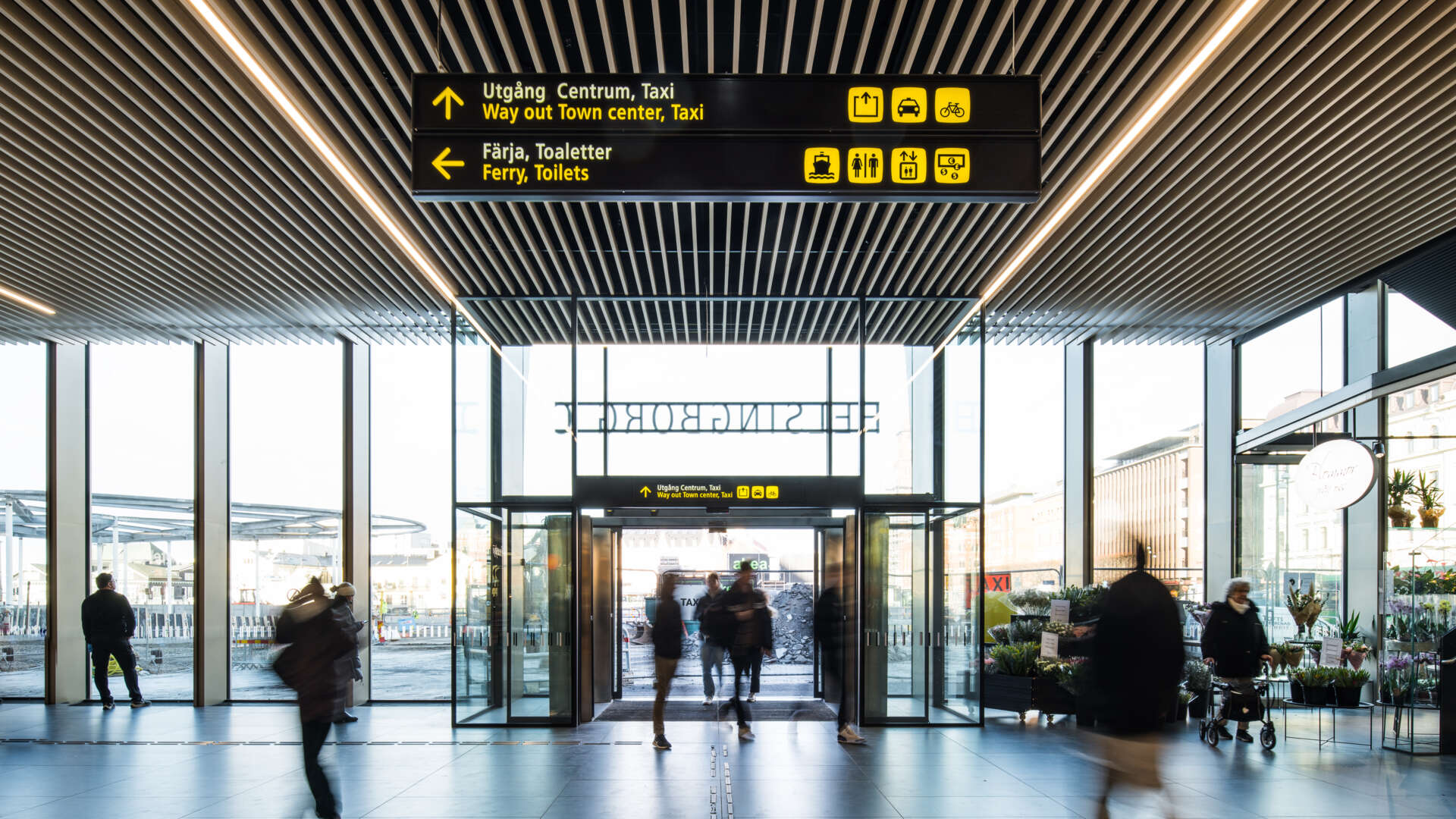 Ankomsthallen på Helsingborg C.