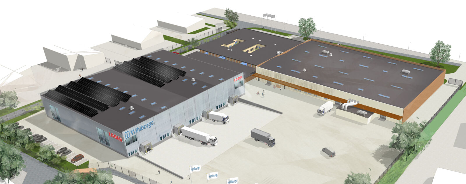 Visualisering av Spännbucklan, en logistikverksamhet med hög flexibilitet.