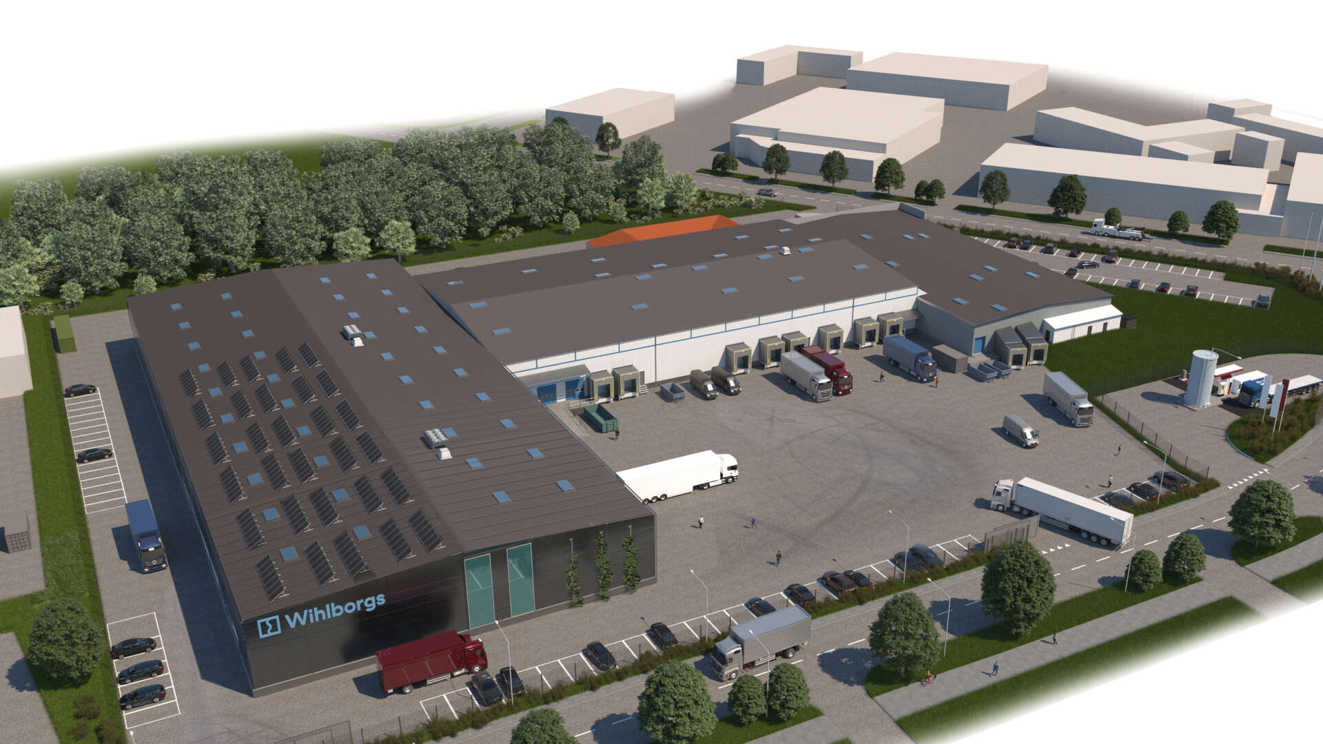 Visionsbild av Benkammen, en industrilokal i Malmö.