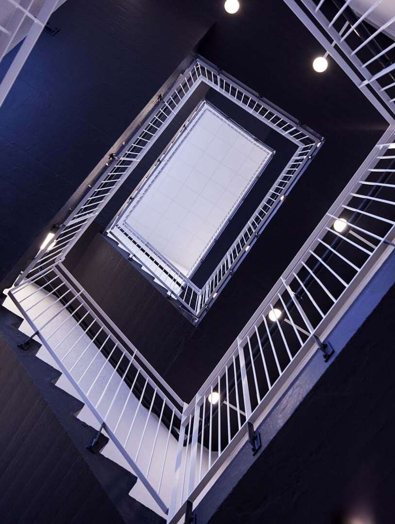 Magasinets trapphus.