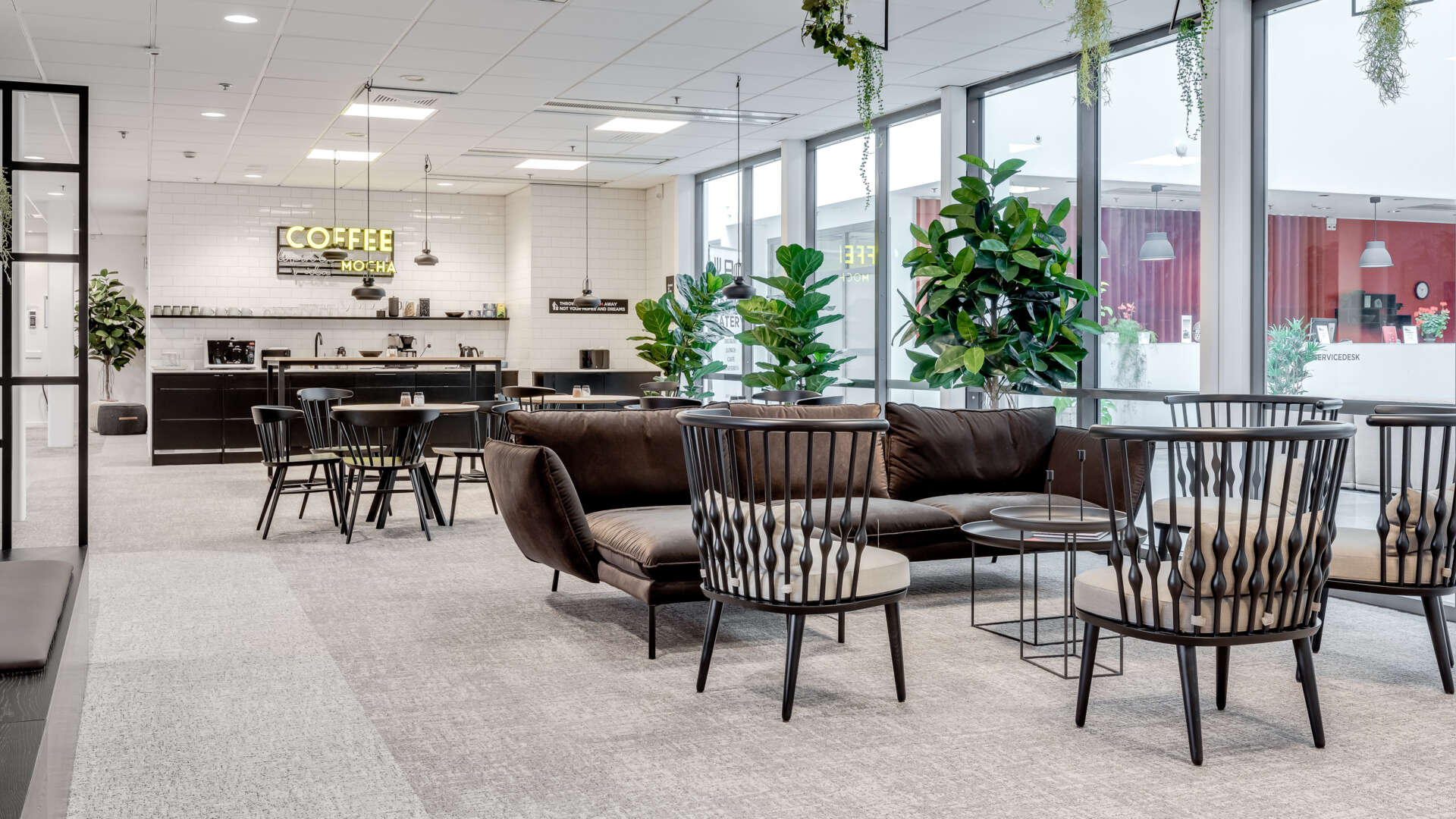 Receptionen i fastigheten Bricks 